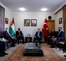 BBP Genel Başkanı Destici, Filistin'in Ankara Büyükelçisi Mustafa'yı ziyaret etti