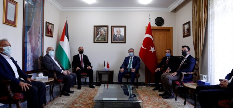 BBP Genel Başkanı Destici, Filistin'in Ankara Büyükelçisi Mustafa'yı ziyaret etti