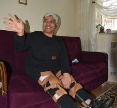 Bursa'da doğuştan yürüme engeli bulunan genç kız 17 yıl sonra ilk adımlarını attı