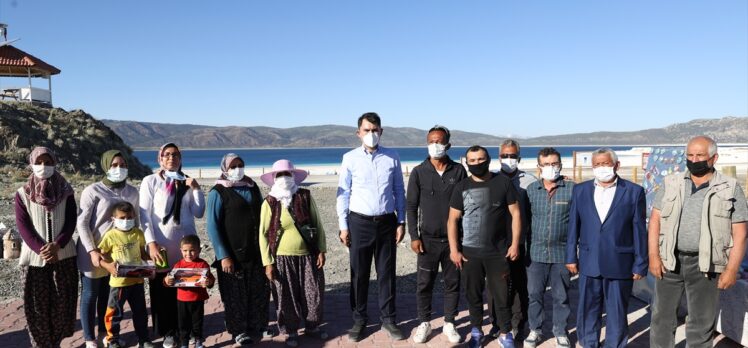Çevre ve Şehircilik Bakanı Murat Kurum, Salda Gölü'nde incelemelerde bulundu: (2)