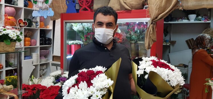 Doğu Anadolu'da kısıtlamadan muaf çiçekçilerde “Anneler Günü” yoğunluğu