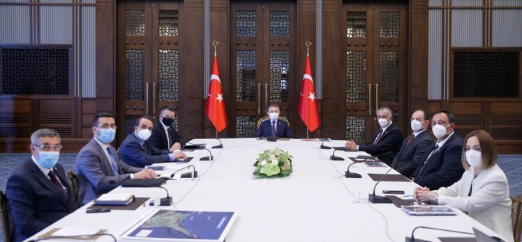 Fuat Oktay, Bakan Pakdemirli ile KKTC Tarım ve Doğal Kaynaklar Bakanı Çavuşoğlu'nu kabul etti
