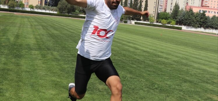 Görme engelli uzun atlamacı Abdürrahim Kılıç milli forma için ter döküyor
