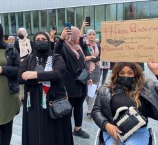 Hollanda'da İsrail’in Filistinlilere yönelik saldırıları protesto edildi