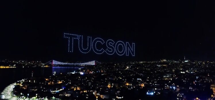 Hyundai Tucson, İstanbul Boğazı'ndaki ışık gösterisiyle tanıtıldı