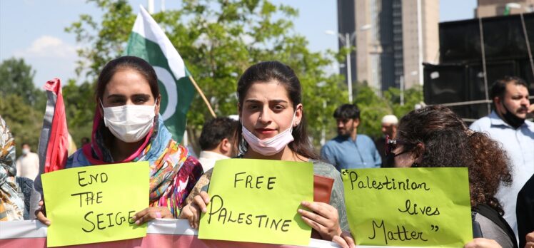 İsrail’in Filistin'e yönelik saldırıları Pakistan'da protesto edildi