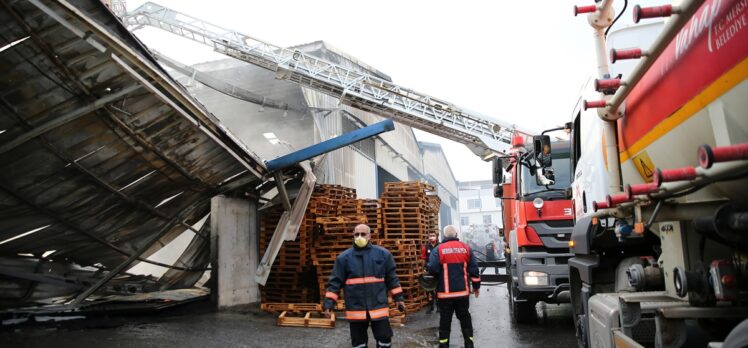 GÜNCELLEME – Mersin'de madeni yağ fabrikasında çıkan yangın söndürüldü