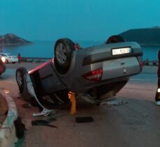 Mersin'de otomobil devrildi: 4 yaralı