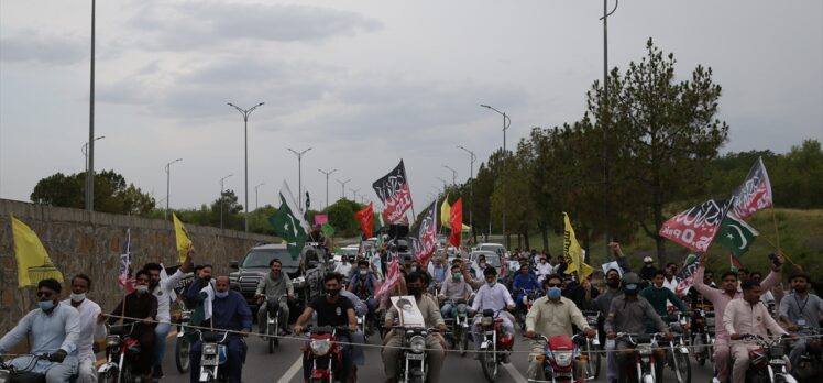 Pakistan’da, İsrail’in Filistin halkına yönelik saldırıları protesto edildi