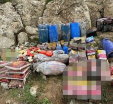 Pençe-Yıldırım operasyonunda terör örgütü PKK'ya ait silah, mühimmat ve yaşam malzemeleri ele geçirildi