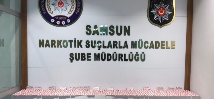 Samsun'da 7 bin 252 kapsül sentetik hap ele geçirildi