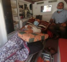 Tedavi için Mısır’a getirilen Gazzeli yaralılardan biri 5 yaşında