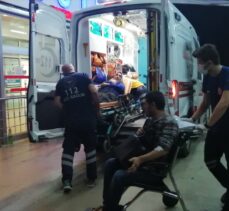 Adana'da üzerine ağaç devrilen otomobildeki iki kişi yaralandı