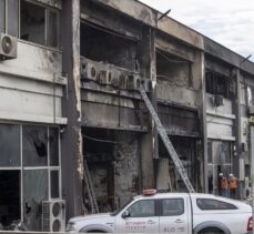 Başkentte kimyasal madde üreten merkezde çıkan yangında 38 iş yeri zarar gördü