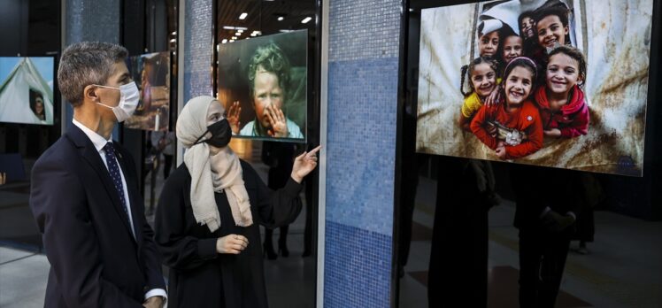 Başkentte Kızılay Metro Sanat Galerisi'nde “Mülteci Hikayeleri Fotoğraf Sergisi” açıldı