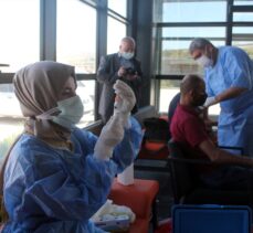 Bayburt'ta organize sanayi bölgesinde “mobil aşı” uygulaması başladı