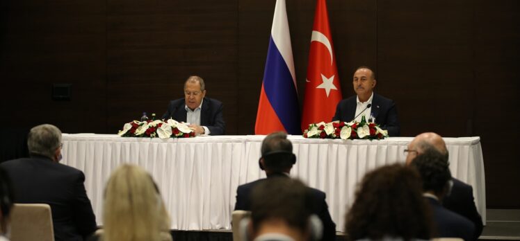 Çavuşoğlu, Rus mevkidaşı Lavrov ile ortak basın toplantısında konuştu: (4)