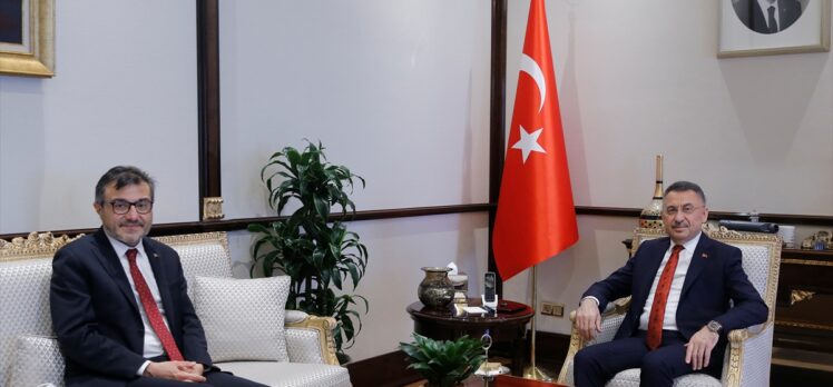 Cumhurbaşkanı Yardımcısı Oktay, Cumhurbaşkanlığı Finans Ofisi Başkanı Aşan'ı kabul etti