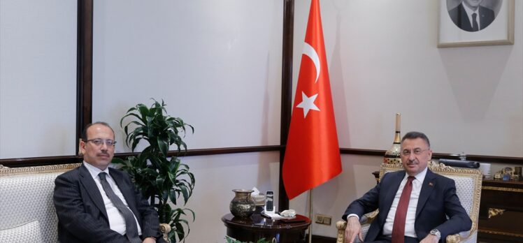 Cumhurbaşkanı Yardımcısı Oktay, Sayıştay Başkanlığına seçilen Metin Yener'i kabul etti