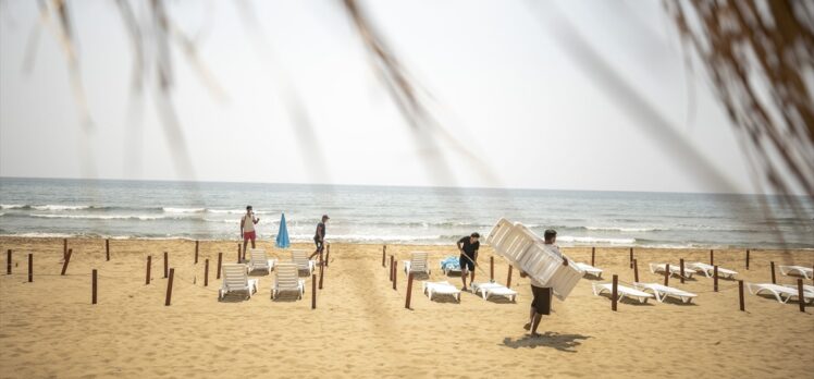 “Doğu Akdeniz'in incisi” Mersin'in plajları turizm sezonuna hazırlanıyor