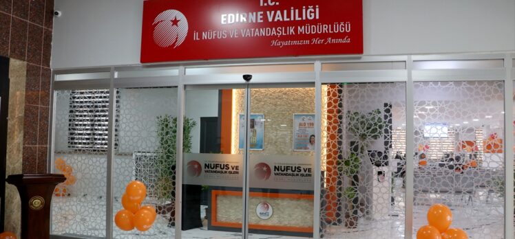 Edirne'deki nüfus müdürlükleri “Konsept Nüfus Müdürlüğü” projesi kapsamında yenilendi