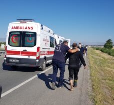 Erzincan’da sulama kanalına devrilen otomobildeki 6 kişi yaralandı