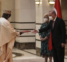 Gambiya'nın Ankara Büyükelçisi Njie, Cumhurbaşkanı Erdoğan'a güven mektubunu sundu