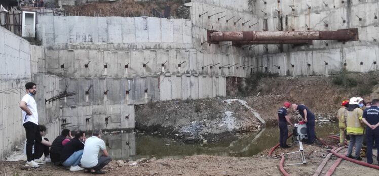 Kağıthane'de inşaat sahasındaki su dolu alana giren çocuk boğuldu