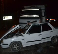 Kahramanmaraş'ta otomobil ile kamyon çarpıştı: 1 ölü, 1 yaralı