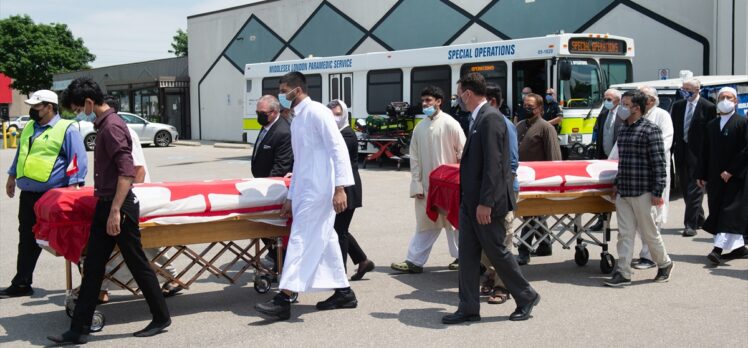 Kanada’nın London kentinde katledilen Müslüman aile için cenaze töreni düzenlendi