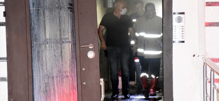 Kırıkkale'de bir apartmanda çıkan yangında 4 kişi dumandan etkilendi