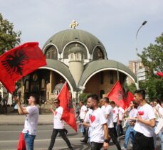 Kuzey Makedonya'da Çamerya katliamının 77'nci yılı nedeniyle yürüyüş düzenlendi