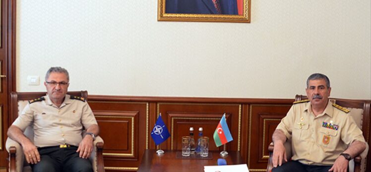 NATO Kara Komutanlığı Kurmay Başkanı Tokel, Azerbaycan Savunma Bakanı Orgeneral Hasanov'la görüştü