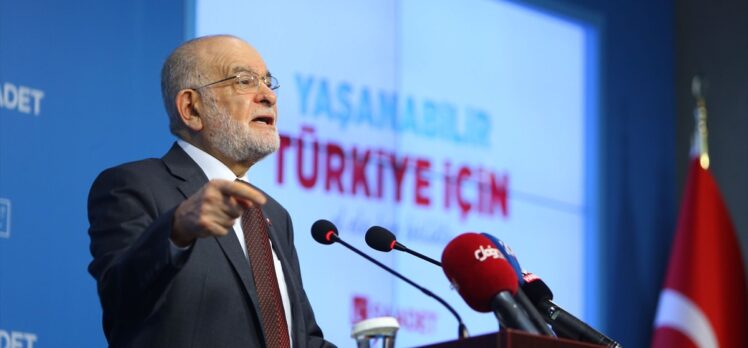Saadet Partisi Genel Başkanı Karamollaoğlu: “Parti kapatmak yanlışları düzeltmez”