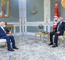 Tunus Cumhurbaşkanı Said ile Nahda lideri Gannuşi, ülkedeki durumu “olumlu bir havada” ele aldı
