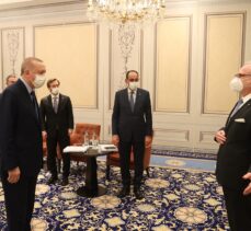 Cumhurbaşkanı Erdoğan, Letonya Cumhurbaşkanı Levits ile görüştü