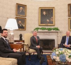 ABD Başkanı Biden, Ürdün Kralı 2. Abdullah ile Beyaz Saray'da bir araya geldi