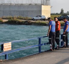 Adana'da serinlemek amacıyla sulama kanalına giren Suriye uyruklu çocuk kayboldu