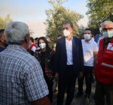 AK Parti'li Ömer Çelik'ten Adana Aladağ'daki orman yangınında zarar gören alanlarda inceleme: