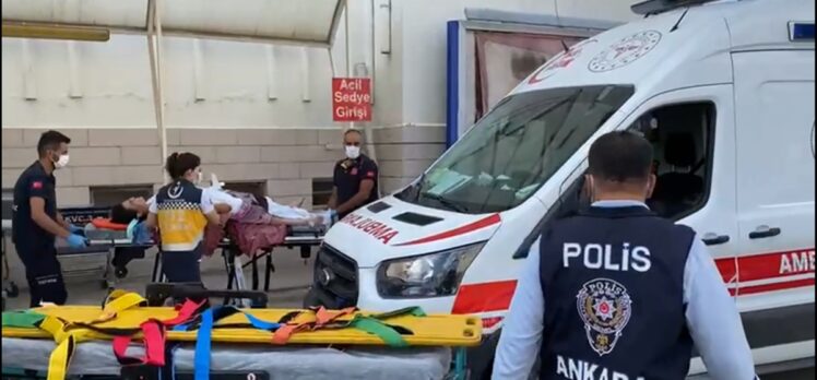 Ankara'da eşi tarafından tabancayla vurulan kadın hastaneye kaldırıldı