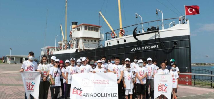 “Biz Anadoluyuz Projesi” kapsamında Sinoplu öğrenciler Samsun'u gezdi
