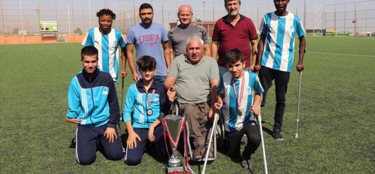 Eyyübiye Belediyespor Ampute Futbol Takımı, Süper Lig'e yükselmenin sevincini yaşıyor