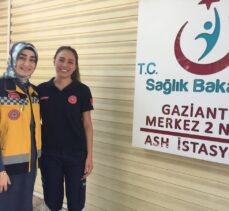 Gaziantep'te yaralı kuşa pansuman yapan 112 ekibinden Bakan Koca'ya teşekkür