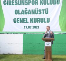 Giresunspor Olağanüstü Genel Kurulu'nda kulüp başkanlığına yeniden Karaahmet seçildi