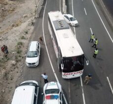 Jandarma ekipleri drone ile Kars-Erzurum kara yolunda trafik denetimi yaptı