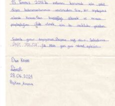 Kosovalı 251 Türk öğrenciden 15 Temmuz şehitlerinin ailelerine mektup