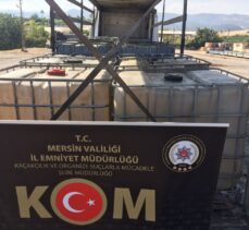 Mersin'de 24 bin litre gümrük kaçağı motorin ile 11 milyon makaron ele geçirildi