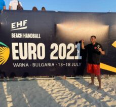 Milli sporcu Cemal Kütahya, 2021 Plaj Hentbolu Avrupa Şampiyonası'nda gol kralı oldu