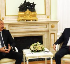 Rusya Devlet Başkanı Putin ile Azerbaycan Cumhurbaşkanı Aliyev, bölgesel sorunları görüştü
