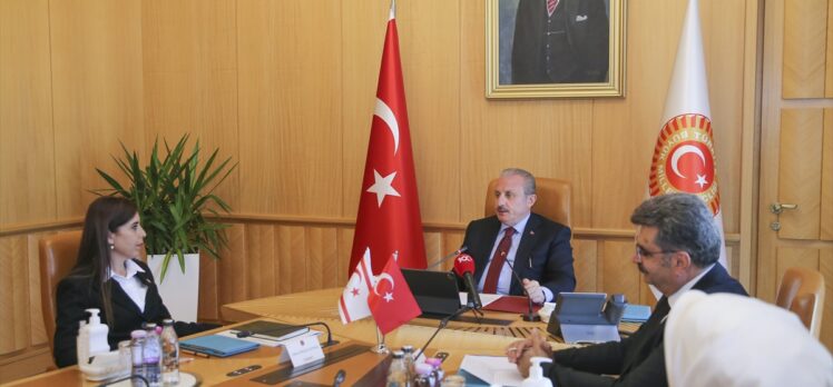 TBMM Başkanı Şentop, KKTC-Türkiye Parlamentolararası Dostluk Grubu'nu kabul etti: